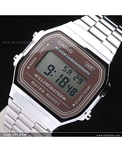 Casio Vintage Retro style Unisex Digital Watch A168WA-1, A-168WA