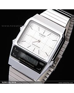 Casio Vintage Analog Digital White Dial Unisex Watch AQ-800E-7A