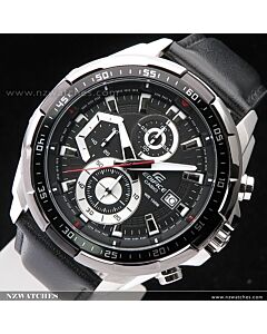 Casio Edifice Chronograph Genuine Leather Band Mens Watches EFR-539L-7BV, EFR539L