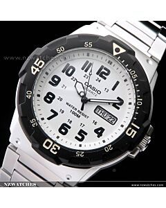 Casio Men's Diver Style Quartz Watch with Stainless Steel MRW-200HD-7B