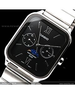 Casio Quartz Moonphase Stainless Steel Watch MTP-M305D-1A2, MTPM305D