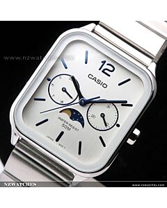 Casio Quartz Moonphase Stainless Steel Watch MTP-M305D-7AV, MTPM305D