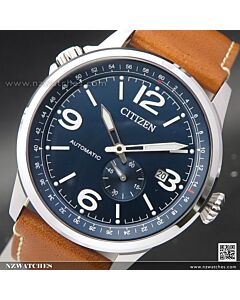 Citizen Mechanical Calf Leather Automatic Watch NJ0140-25L
