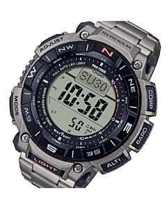 Casio Pro Trek Titanium Solar Altimeter Thermometer Compass Watch PRG-340T-7, PRG340T