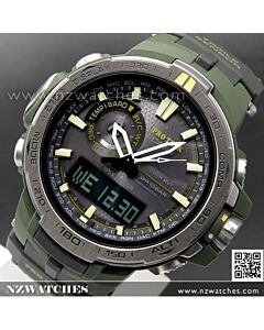 Casio ProTrek Solar Radio Multiband 6 Analog-Digital Watch PRW-6000Y-1, PRW6000Y With Extra Strap