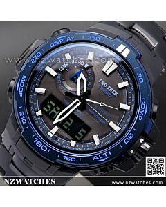 Casio ProTrek Blue Moment Sapphire Solar Multiband 6 Titanium Watch PRW-6000SYT-1, PRW6000SYT