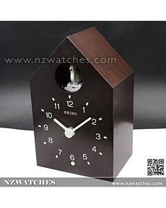 Seiko Cuckoo Electronic Bird Sound Wooden Clock QXH070B