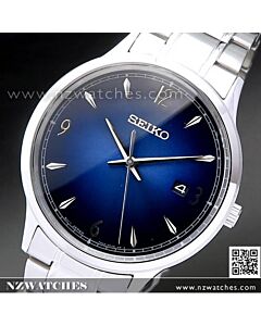 SEIKO Quartz Blue Dial Stainless Steel Mens Watch SGEH89P1