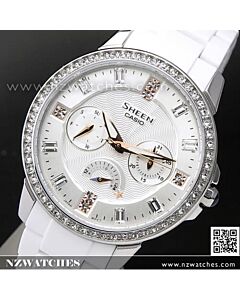 Casio Sheen Cruise line SWAROVSKI ELEMENTS Ladies Watch SHE-3023-7A, SHE3023