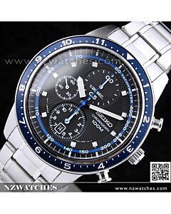 Seiko Chronograph Stainless Steel Mens Watch SNDF39P1