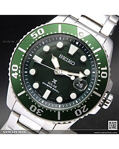 Seiko Prospex Solar Green Dial 200M Diver Watch SNE579P1