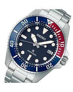 Seiko Prospex Sea Solar Pepsi Bezel Diver Watch SNE595P1