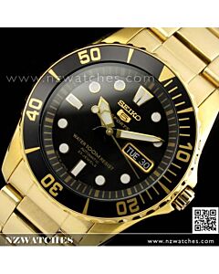 Seiko Automatic 23 Jewels Hardlex 100M Watch Gold SNZF22J1, SNZF22 Japan