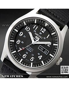 Seiko 5 Military Automatic 100m Mens Nylon Watch SNZG15J1, SNZG15