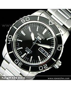 Seiko Mens Automatic Hardlex Crystal Black SNZH55J1 Made in Japan