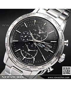 Seiko Chronograph Alarm World Time Mens Watch SPL049P1, SPL049