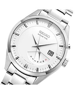 Seiko Kinetic Blue Dial Leather Strap Mens Watch SRN061P1, SRN061