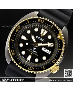 SEIKO PROSPEX Black Gold Turtle 200M Diver Automatic Watch SRPD46J1 Japan