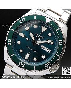 Seiko 5 Sports Green Dial Stainless Steel 100M Automatic Watch SRPD61K1, SRPD61