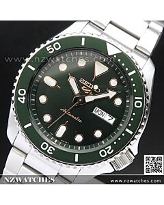 Seiko 5 Sports Green Dial Stainless Steel 100M Automatic Watch SRPD63K1, SRPD63