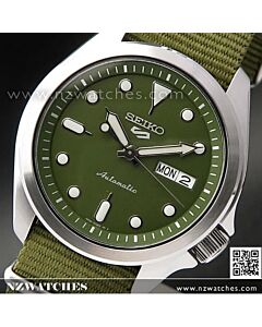 Seiko 5 Sports Green Dial Nylon Strap Automatic Watch SRPE65K1