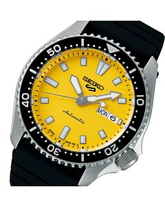 Seiko 5 Sports Automatic SKX Redux Daichi Yellow Watch SRPL87K1