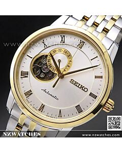 Seiko Automatic Semi Skeleton Two Tone Watch SSA272J1, SSA272 Japan