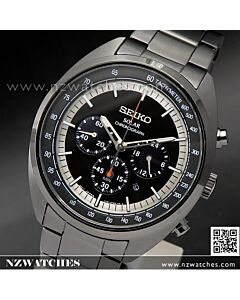 Seiko Solar Chronograph Tachymeter All Black Mens Watch SSC623P1, SSC623