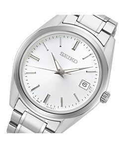 Seiko Quartz Elegant Date Display Sapphire Men's Watch SUR307P1