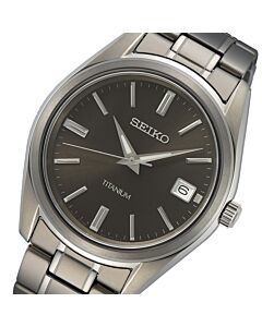 Seiko Titanium Quartz Classic Sapphire Men's Watch SUR375P1