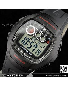 Casio Alarm 50M 10 Year battery Digital Watch W-210-1CV, W210