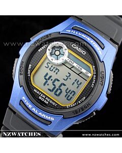 Casio 5 Alarm 50 Meter WR Digital Resin Watch W-213-2A, W213