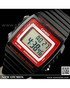 Casio Unisex Alarm Stopwatch Black Watch W-215H-1A2V, W215H