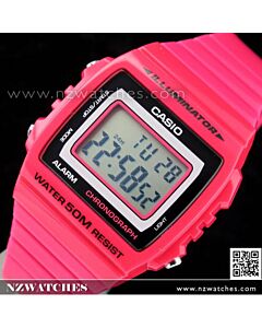 Casio Unisex Alarm Stopwatch Dark Pink Watch W-215H-4AV, W215H