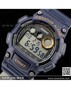 Casio 10Yrs Battery Vibration 5 alarm Sport Watch W-735H-2AV, W735H