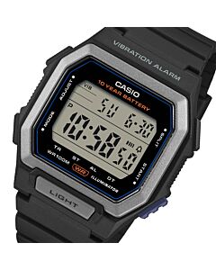 Casio Vibration Alarm 100M Digital Watch W-738H-1A, W738H