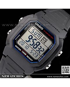 Casio Mens Multi Alarm Digital Watch W-800H-1AV, W800H