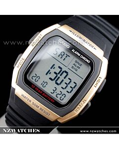 Casio Dual time 50M WR Stopwatch Digital Sport Watch W-96H-9A, W96H