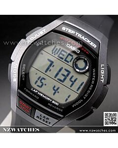 Casio Step Tracker LED 100M Sport Watch WS-2000H-1AV, WS2000H