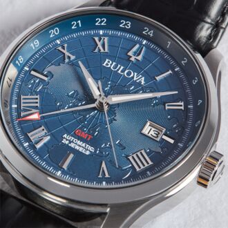 Bulova Classic Automatic GMT Mens Watch 96B385