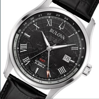 Bulova Classic Automatic GMT Mens Watch 96B387