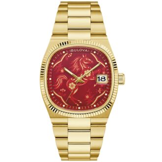BULOVA Super Seville Year of the Horse Red Dial limited Watch 97B242