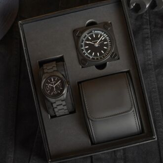 BULOVA Lunar Pilot Black Hole Limited Edition Watch Set 98A335