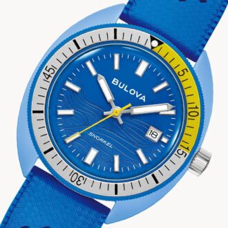 BULOVA Snorkel Blue Tang Fish Watch 98B445