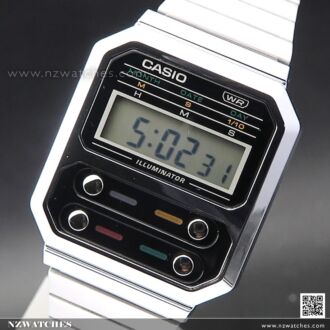 Casio Vintage Chrome Plated Watch A100WE-1A