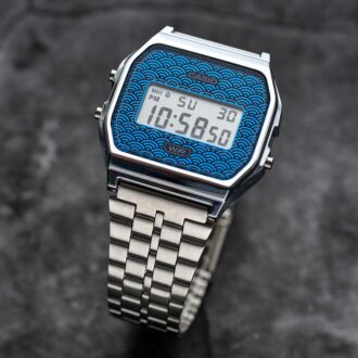 CASIO Classic Traditional Seigaiha Pattern Digital Watch A159WEVJ-2