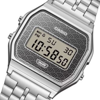 CASIO Classic Traditional Seigaiha Pattern Digital Watch A159WEVJ-7
