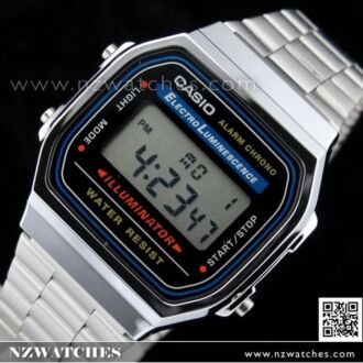 Casio Vintage Retro style Unisex Digital Watch A168WA-1, A-168WA