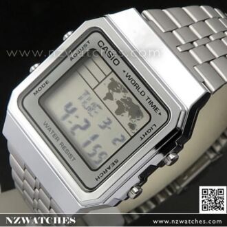 Casio World Time Alarms Digital Watch A500WA-7DF