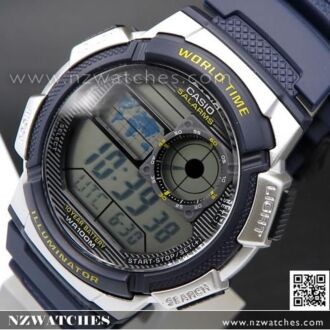 Casio Sporty Digital World Time 100M AE-1000W-4AV, AE1000W